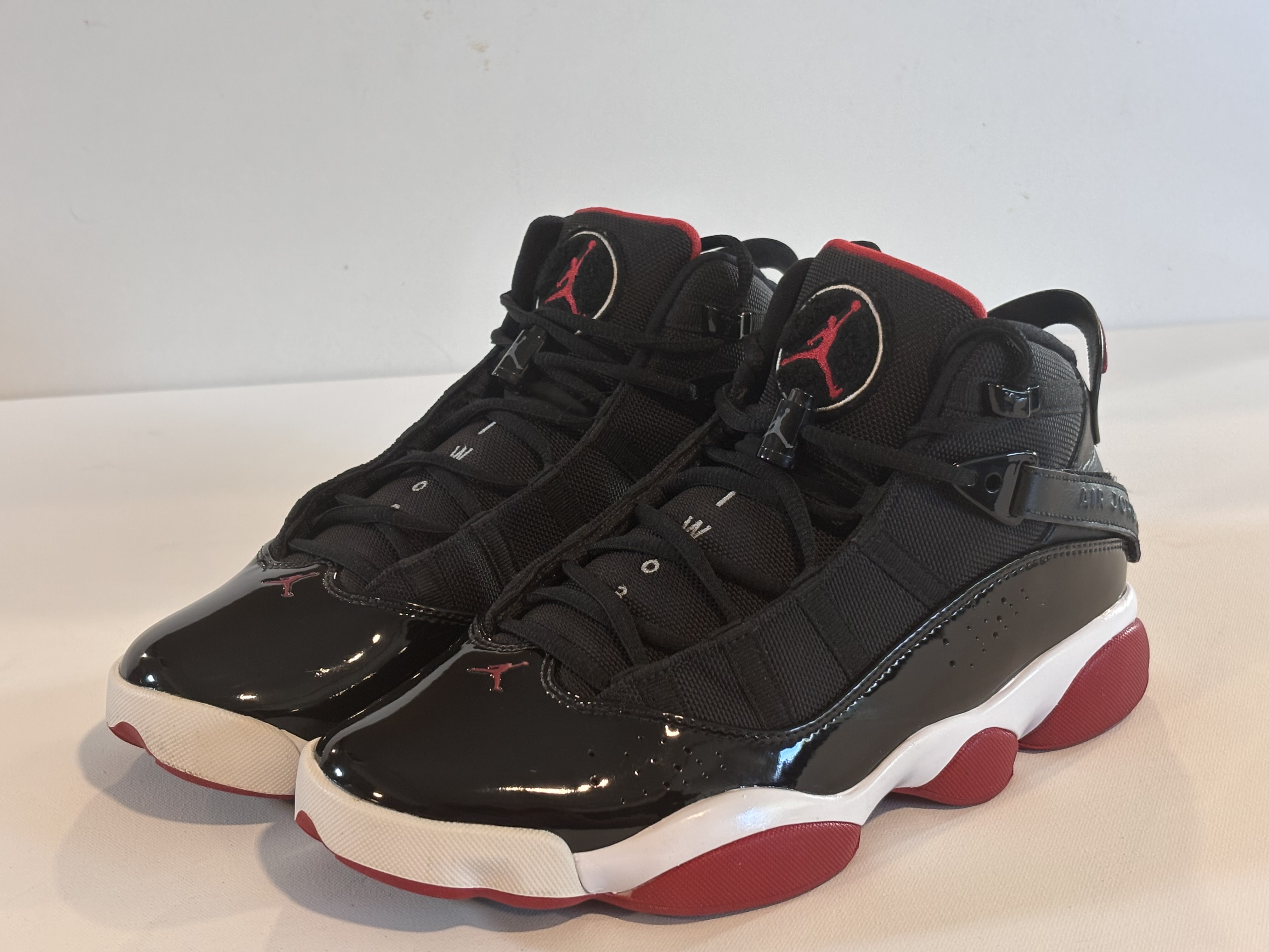 Nike Air Jordan Nike Air Jordan 6 Rings "Bred" Black/Varsity Red Sneakers (Style: 322992-062) “Bred”,Black/Varsity Red